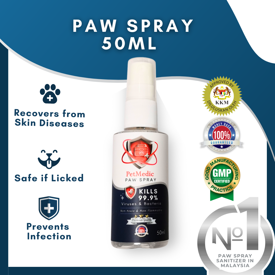 PetMedic Paw Spray Pet Antiseptic Sanitizer 50ml