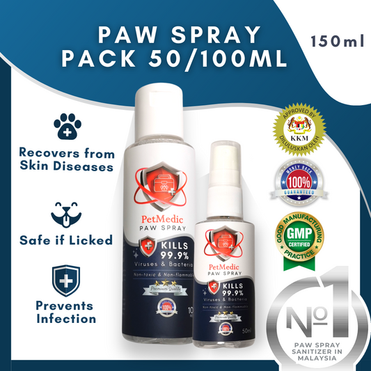 PetMedic Paw Spray Pet Antiseptic Sanitizer (50ml/100ml)
