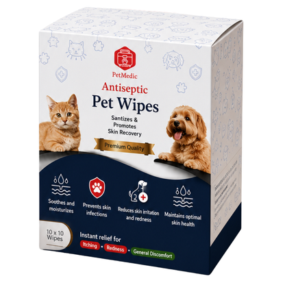 [Travel-Size] PetMedic Antiseptic Pet Wipes (10 Wipes/pack)