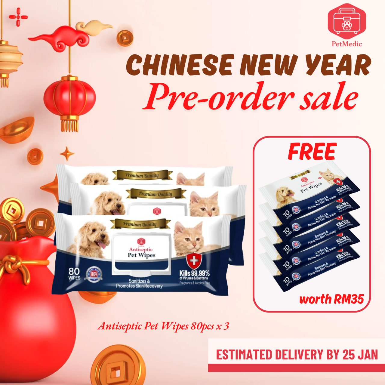 CNY 2025 Special Pre-Order Bundle! Get the NEW pocket size wipes now!