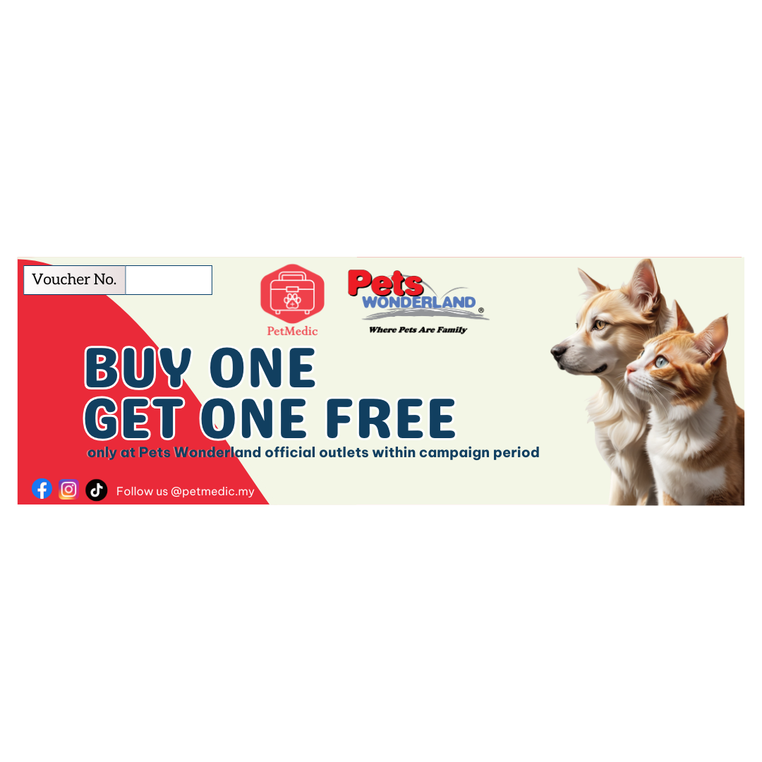 Buy 1 Free 1 Pets Wonderland Voucher (Not For Sale)